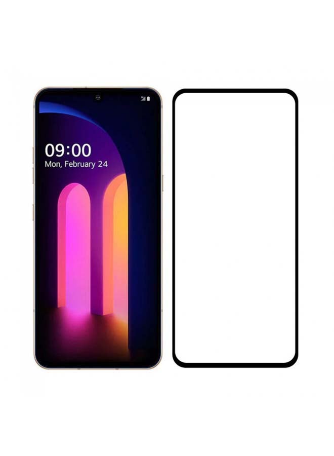 مارجون لاصقة حماية للشاشة من الزجاج المقوى بتصميم ثلاثي الأبعاد لهاتف إل جي V60 ثينك 5G شفاف - Image 3