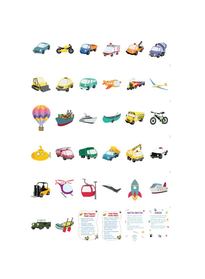 ليتل كتابي بطاقات فلاش بعنوان " 40 Things That Move" 14x9x1.7سم - Image 2