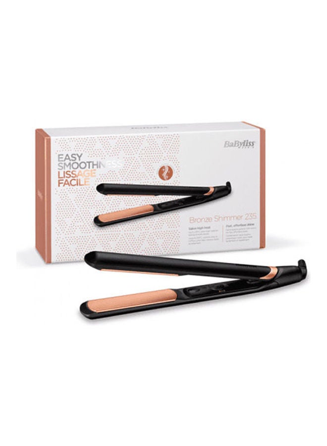 babyliss Bronze Shimmer Hair Straightener Black/Gold  - Image 2