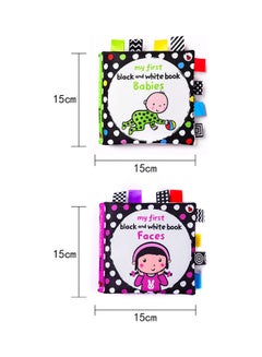 MissTiara 2-Piece Baby Cloth Early Education Soft Book Set 15x 15cm  - Image 2