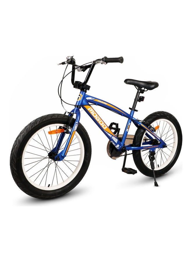 MOGOO Mars 20-Inch Kids Bike | 20-Inch Wheel Size | Adjustable Seat | With Training Wheels | Blue/Yellow Color 20inch - Image 2