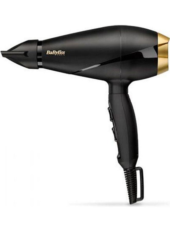 babyliss 6704E Power Pro Hair Dryer 2000 Watt Black/Gold  - Image 1