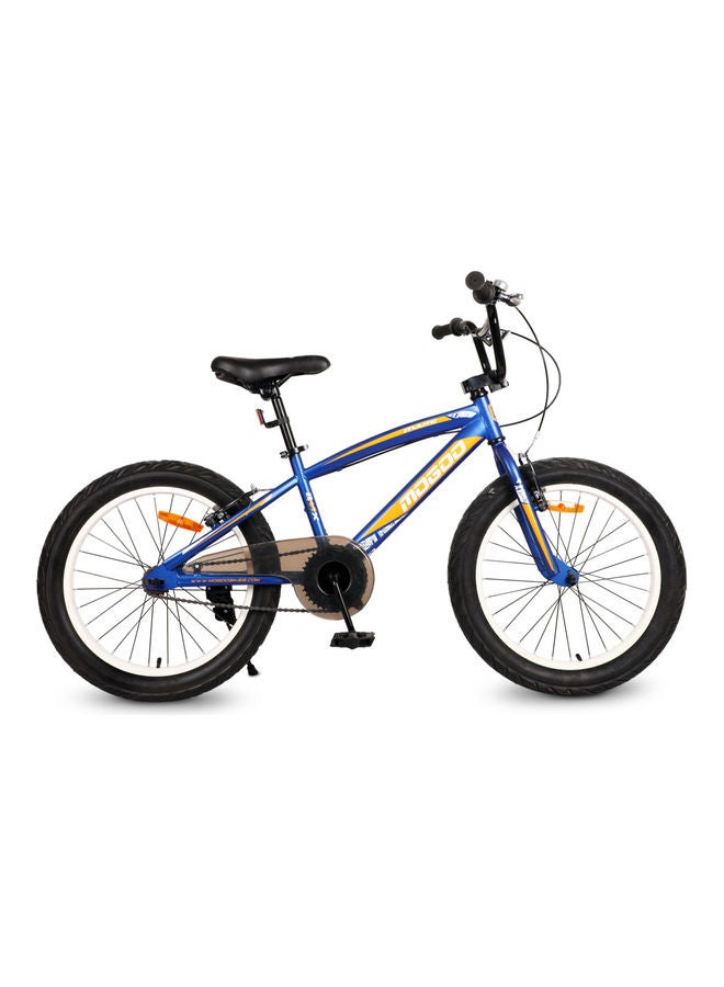 MOGOO Mars 20-Inch Kids Bike | 20-Inch Wheel Size | Adjustable Seat | With Training Wheels | Blue/Yellow Color 20inch - Image 1