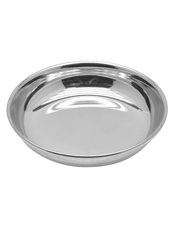 RAJ Halwa Side Plate Silver 10cm  - Image 3