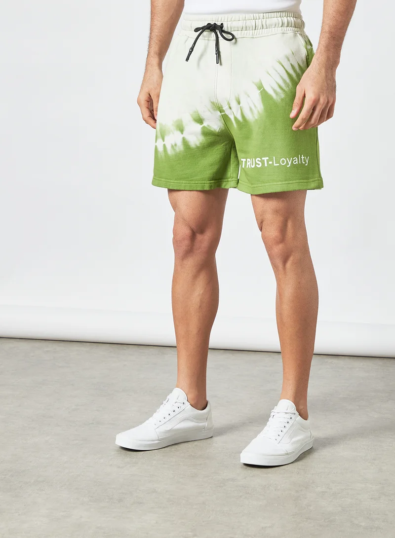 STATE 8 Tie-Dye Print Shorts