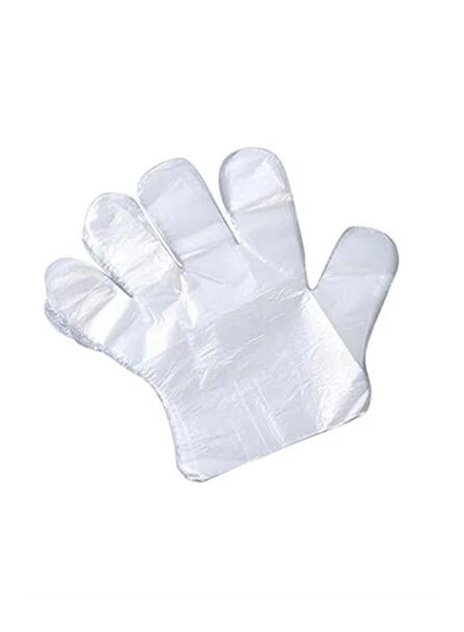 Sweet Home 100-Piece Disposable Plastic Gloves Clear  - Image 1