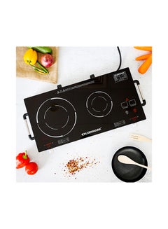 أولسنمارك موقد طبخ يعمل بالأشعة تحت الحمراء من شعلتين 3600 W OMIC2280S أسود  - Image 3