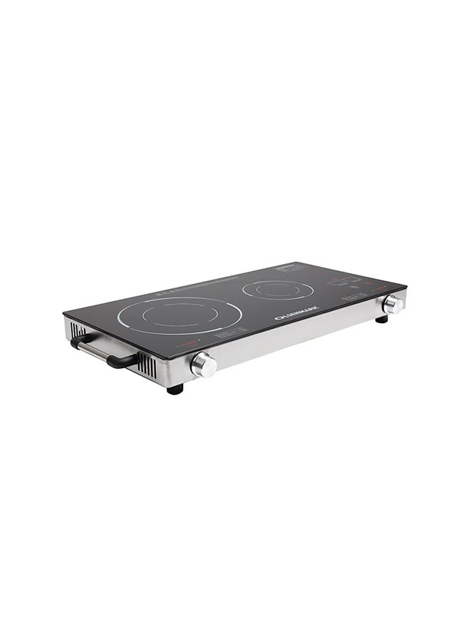 أولسنمارك موقد طبخ يعمل بالأشعة تحت الحمراء من شعلتين 3600 W OMIC2280S أسود  - Image 5