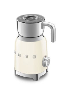 smeg Retro 50's Style Automatic Milk Frother with 8 Functions 0.5 L 500.0 W MFF01CRUK Cream  - Image 3