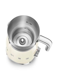 smeg Retro 50's Style Automatic Milk Frother with 8 Functions 0.5 L 500.0 W MFF01CRUK Cream  - Image 5