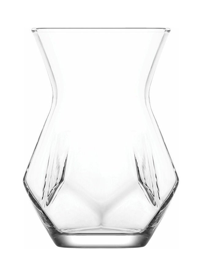 لاف طقم شاي زجاجي مكوّن من 6 قطع لون شفاف - Image 1