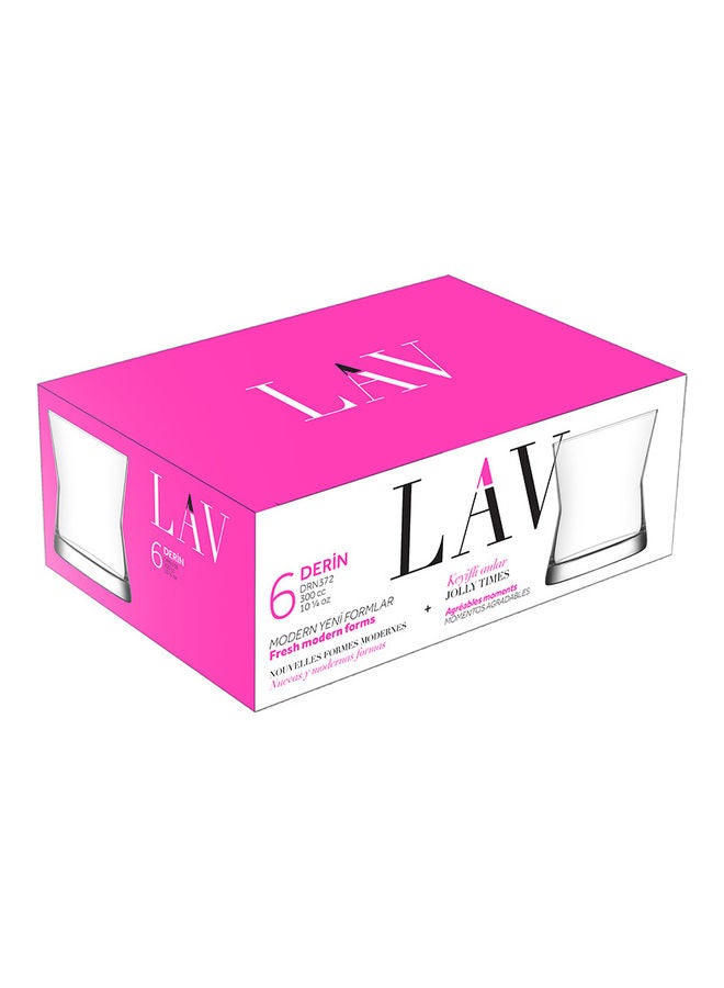 LAV 6-Piece Glass Set Clear  - Image 2