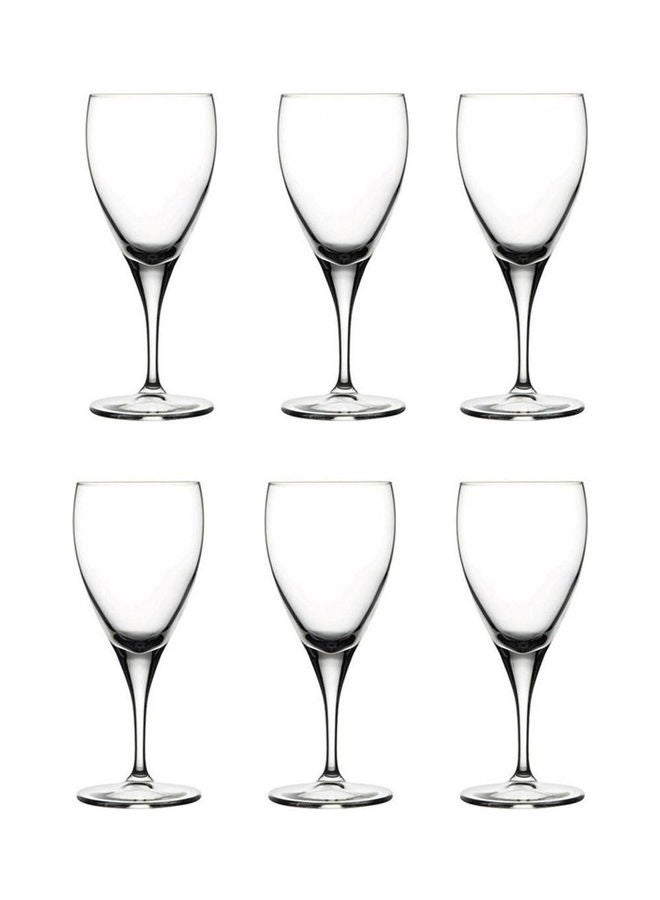 Pasabahce 6-Piece Goblet Glass Set Clear - Image 1