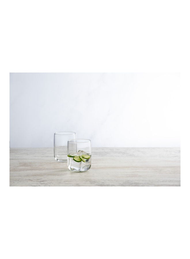 باساباتشي أكواب كازابلانكا بتصميم على شكل حرف V مع طلاء مضاد للميكروبات من 6 قطع لون شفاف - Image 3