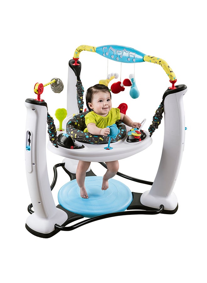 evenflo - Exersaucer Jam Session Jumping Activity Center - White And Blue - Image 1