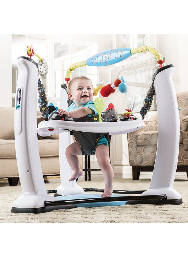 evenflo - Exersaucer Jam Session Jumping Activity Center - White And Blue - Image 1