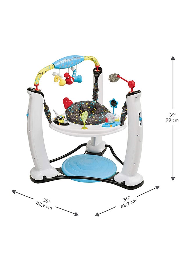 evenflo - Exersaucer Jam Session Jumping Activity Center - White And Blue - Image 1