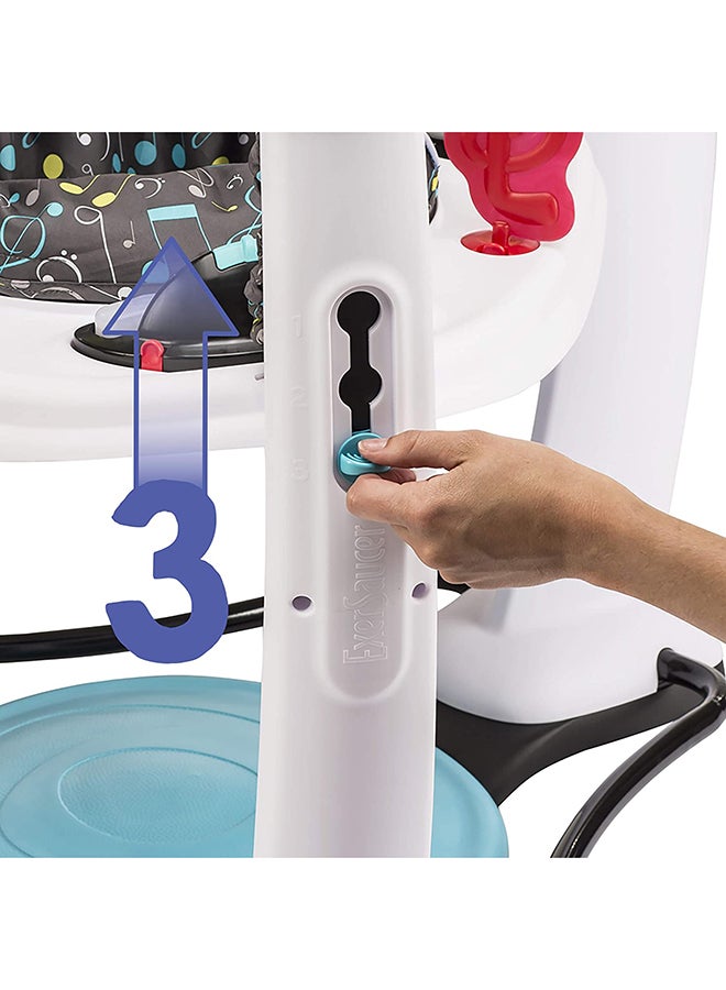 evenflo - Exersaucer Jam Session Jumping Activity Center - White And Blue - Image 1