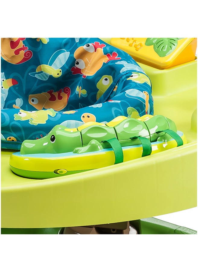 Exersaucer Life In The Amazon Triple Fun Bouncing Activity Saucer - Green