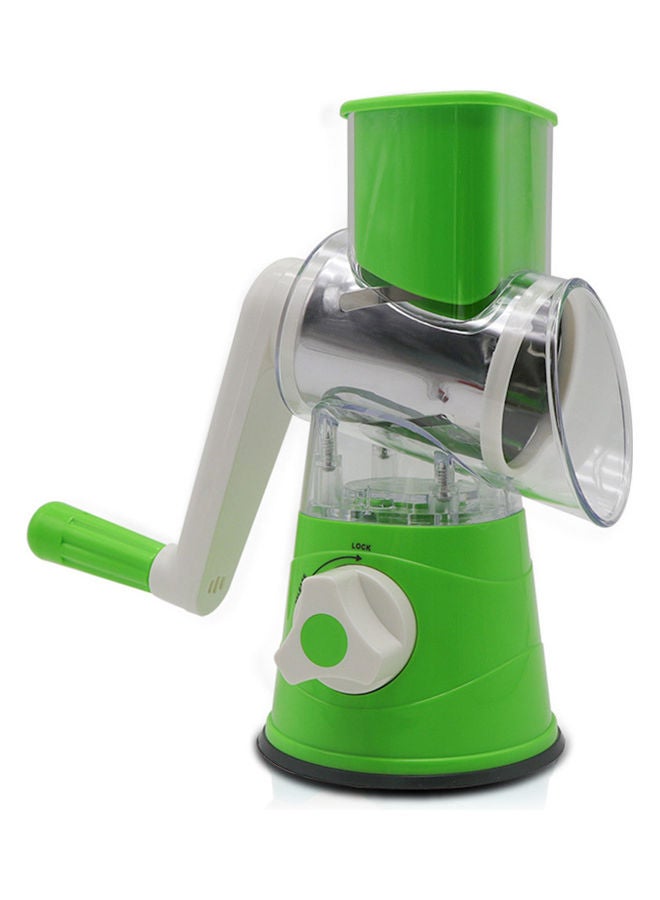 قطاعة فواكه وخضراوات يدوية متعددة الوظائف. أخضر 19x25x12.7سم - Image 1