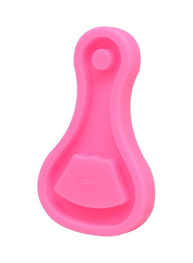 DIY Wine Opener Key Chain Shape Cake Fondant Baking Mold Pink 8.3x4.8x0.9cm - Image 4