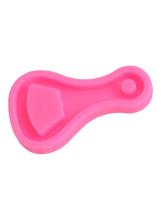 DIY Wine Opener Key Chain Shape Cake Fondant Baking Mold Pink 8.3x4.8x0.9cm - Image 3