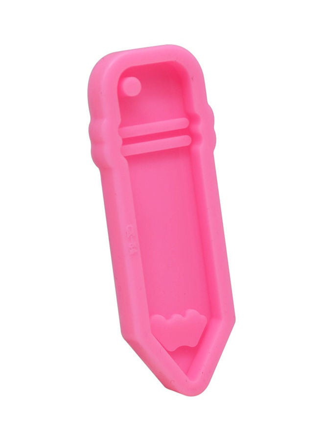 DIY  Pen Pencil Key Chain Shape Cake Fondant Baking Mold Pink 8.7x3x0.5cm - Image 5