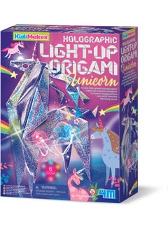 4m Kidzmaker / Holographic Light Up Origami Unicorn  - Image 1