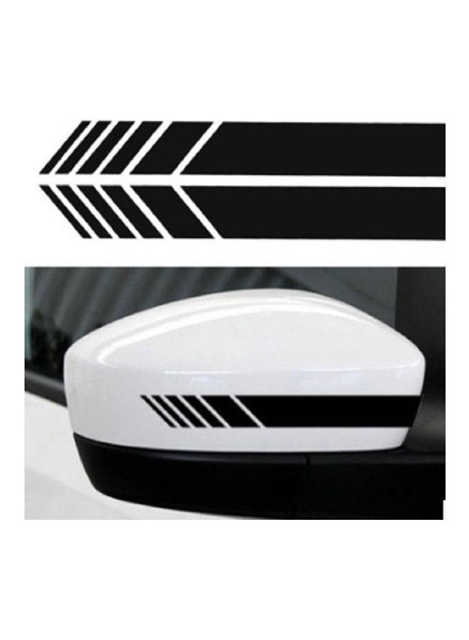 BGM 2-Piece Reflective Rearview Mirror Car Sticker 