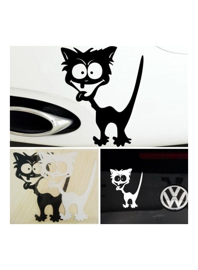 BGM 10 -Piece Cat Pattern Car Styling Sticker Reflective Waterproof Vinyl Funny Car Sticker  - Image 3