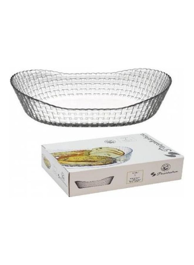 باساباتشي وعاء بيضاوي الشكل. شفاف. 260x70مم - Image 3