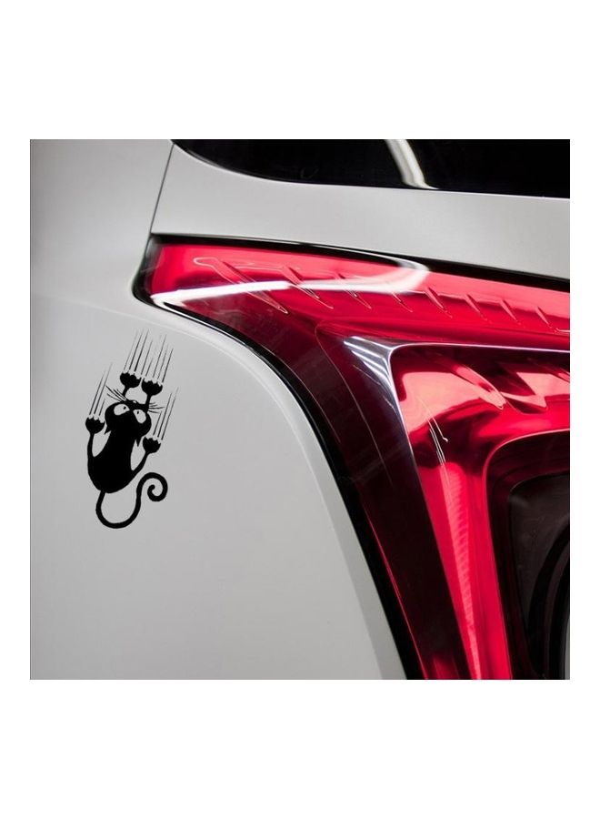 BGM 10-Piece YOJA Waterproof Cat Pattern Car Sticker Funny Animal Vinyl Decal Car Window Bumper Stickers, Size: 7.5x15cm - Image 3