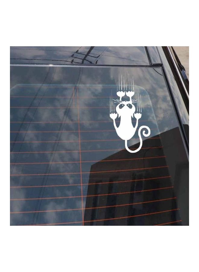 BGM 10-Piece YOJA Waterproof Cat Pattern Car Sticker Funny Animal Vinyl Decal Car Window Bumper Stickers, Size: 7.5x15cm - Image 4