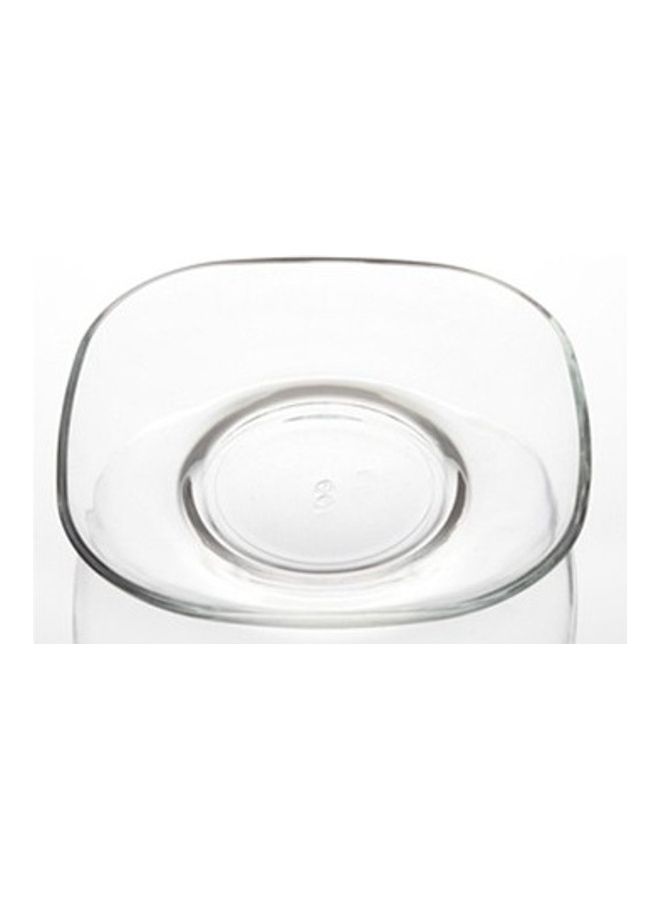 LAV - 6-Piece Tea Saucer Set Clear 13.9x2cm - Image 1