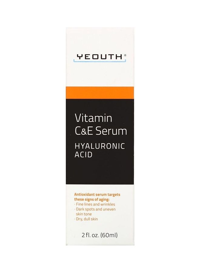 Yeouth Vitamin C And E Serum With Hyaluronic Acid Clear 60ml - Image 2
