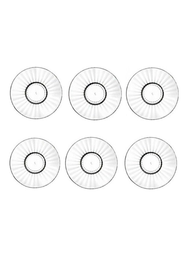 LAV 6-Piece Tea Saucer Set Clear 12.5x2x12.5cm - Image 2