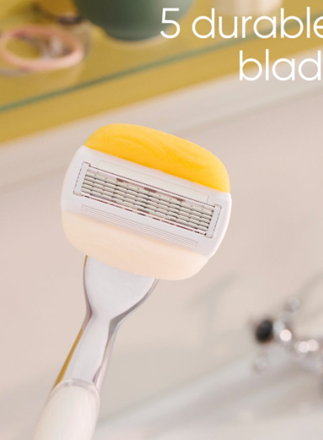 Venus - Comfortglide Coconut Razor Handle With 2 Blade Refills Multicolour - Image 1