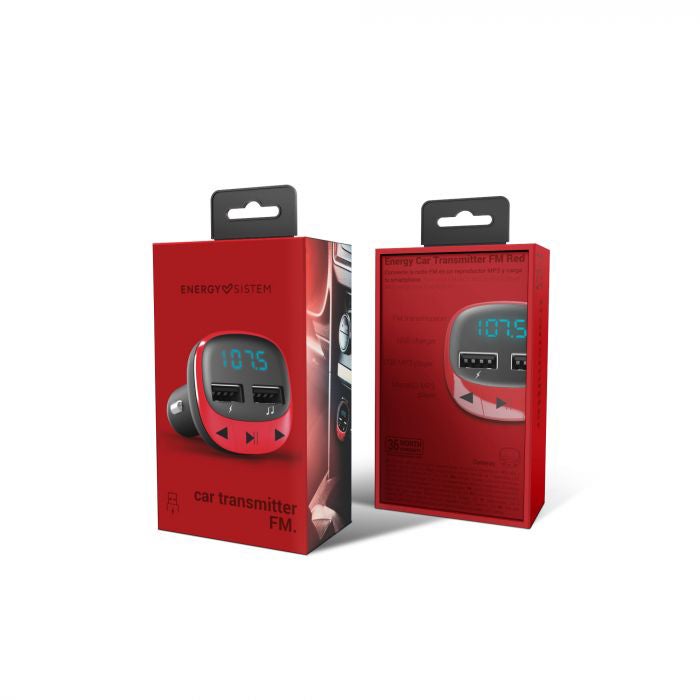 Energy Sistem - Car Transmitter FM With Bluetooth, MicroSD, USB Charger, USB MP3, Folder Navigation, Wireless - Image 1