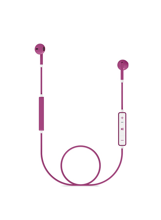 Earphones Bluetooth Style 1  Headphones with Microphone (Bluetooth 5.1, 8h battery, Crystal Clear Sound, Type C) Purple