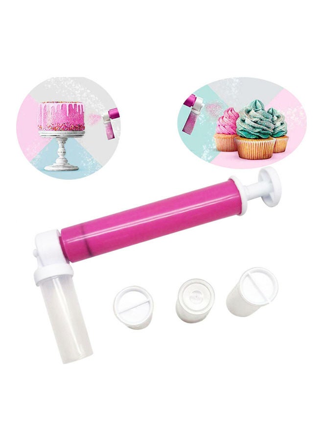 Lightweight Convenient Manual Dessert Decorator Rose Red 24.5x12x2cm - Image 2