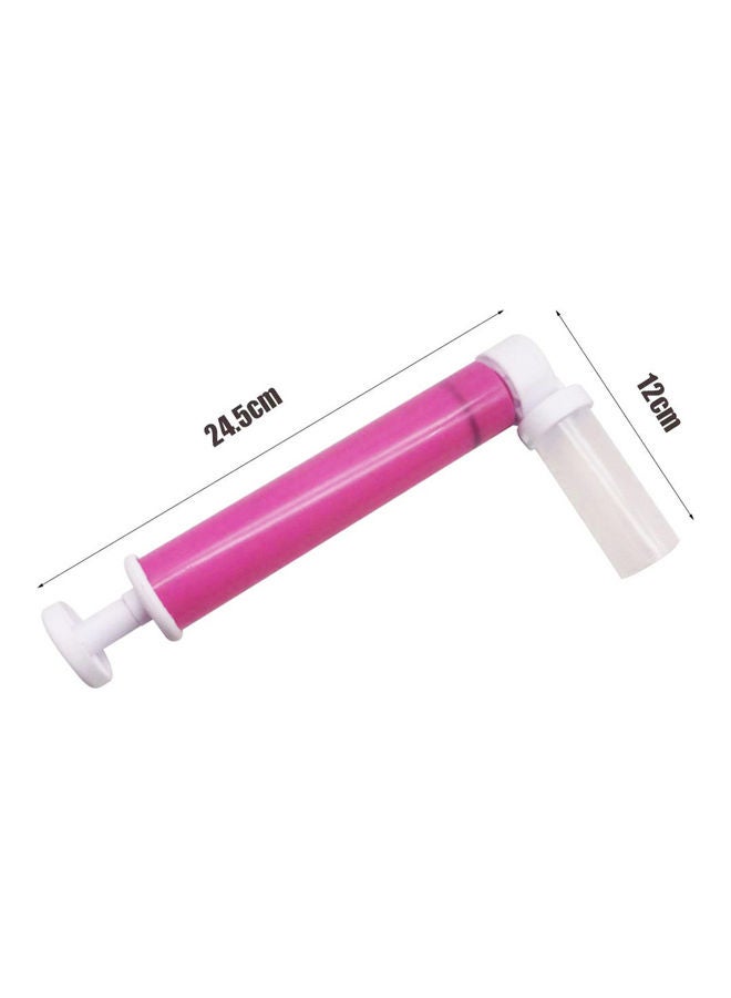 Lightweight Convenient Manual Dessert Decorator Rose Red 24.5x12x2cm - Image 5