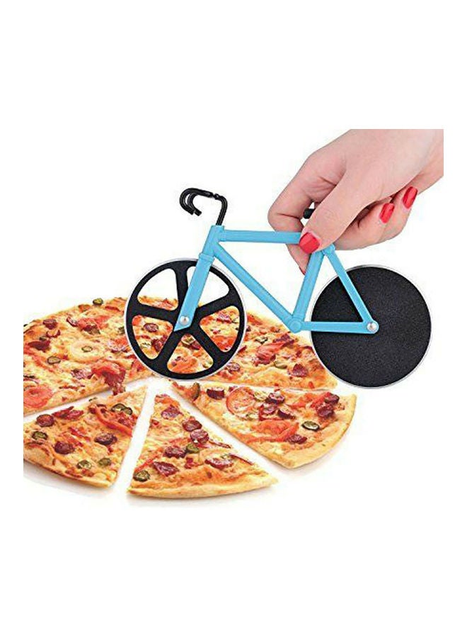 Generic - Novelty Bicycle Shape Pizza Cutter Dual-Wheel Slicer White 19x12x3cm - Image 1