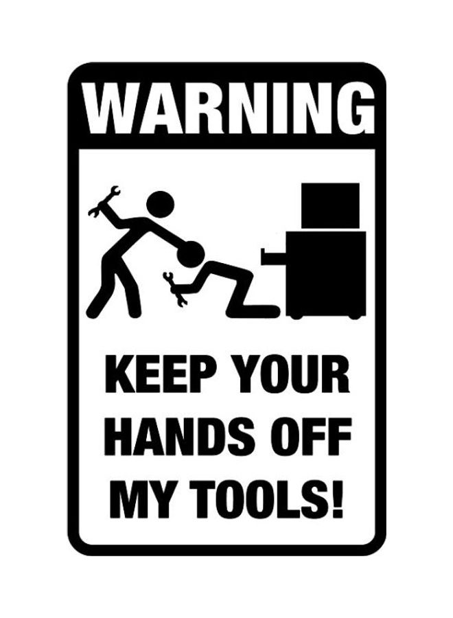 BGM 10 -Piece QYPF Warning Funny Prank Car Sticker Size: 11.8 x 18.3cm  - Image 2