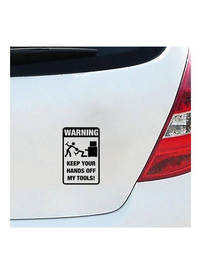 BGM 10 -Piece QYPF Warning Funny Prank Car Sticker Size: 11.8 x 18.3cm  - Image 3