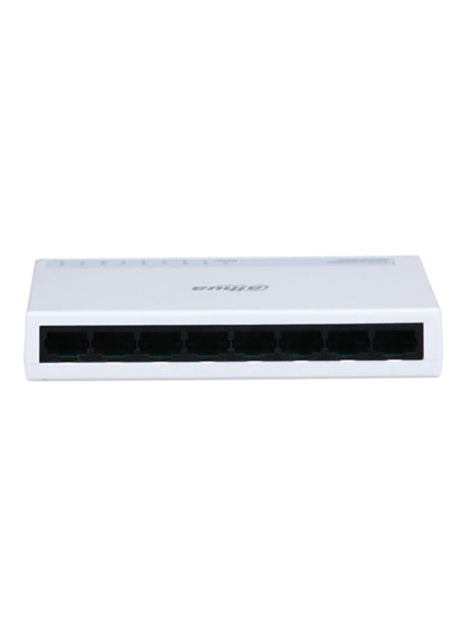 Dahua 8-Port Desktop Fast Ethernet Switch White 