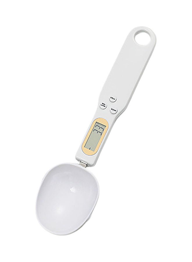 500 جرام - 0.1 جرام ملعقة قياس إلكترونية رقمية للشاي والقهوة باللون الأبيض 19 × 6 × 6 سم - Image 1