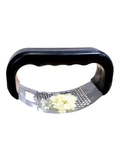 Multifunctional Manual Garlic Press Crusher with Bottle Opener Black 12x7x10cm