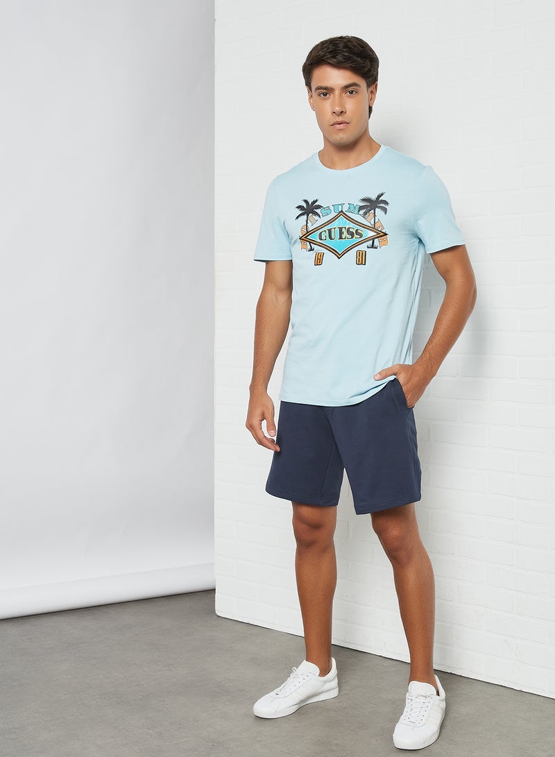GUESS - Hot Summer T-Shirt Blue - Image 1