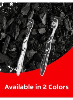 Colgate 2 Piece Charcoal Whitening Soft Toothbrush Multicolour  - Image 4