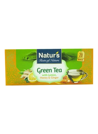 Lemon Honey And Ginger Green Tea 20 Bags 40grams - v1630269632/N50426760A_1
